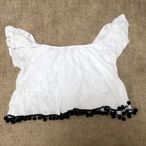 off the shoulder pacsun shirt